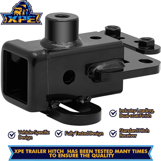Trailer Hitch for Dodge Ram 1500(2019-2024), 2-inch Hitch Receiver with Bolts, Tow Hitch with Anti-Rust Gloss Powder Coat, Black Trailer Hitch Kit