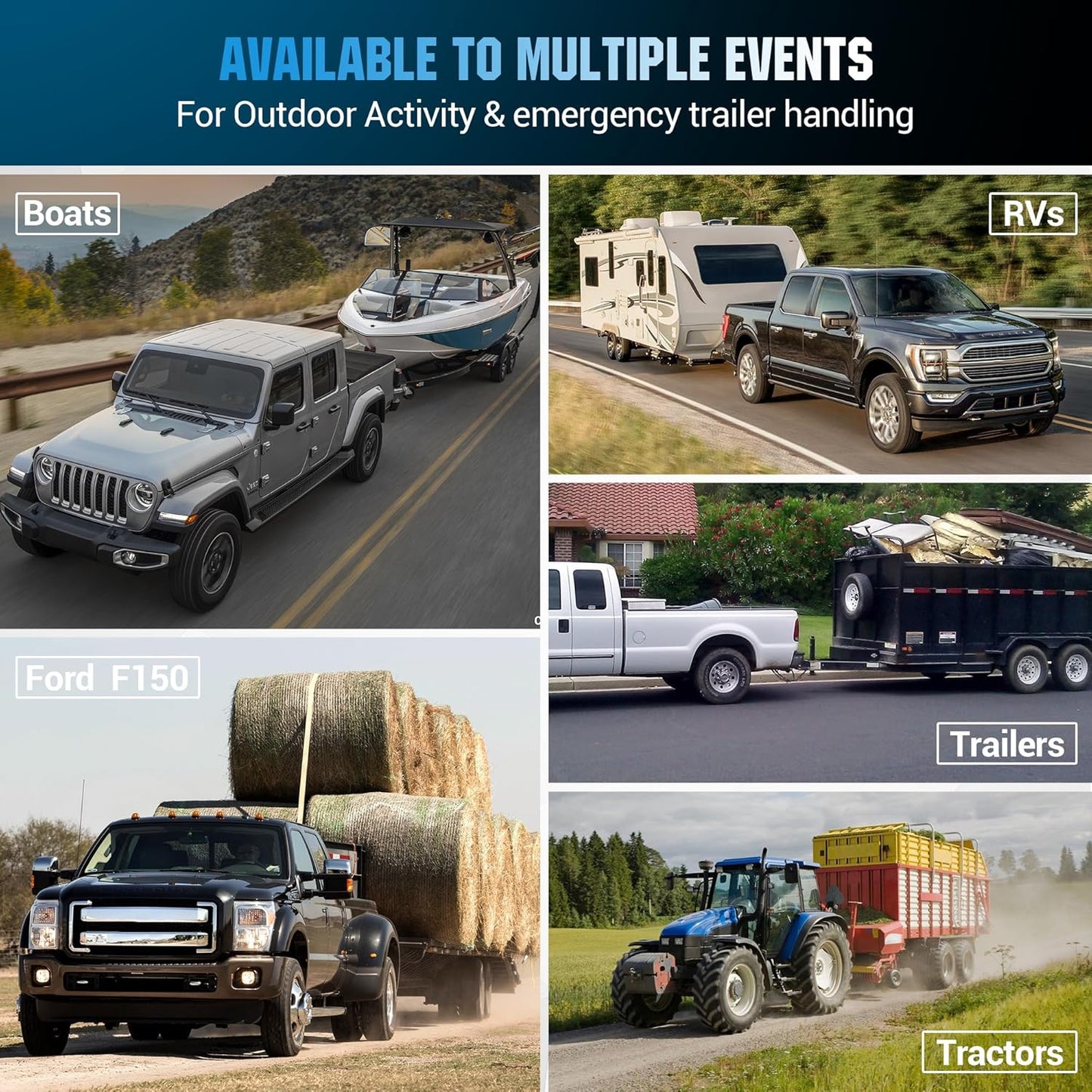 Adjustable Hitch Fits 2'' Receiver,8-Inch Drop/Rise,Dual Ball (2"&2-5/16"), 25,000 LBS GTW- Tow Hitch for Heavy Duty Truck,Solid Ball Mount,BLK,852008