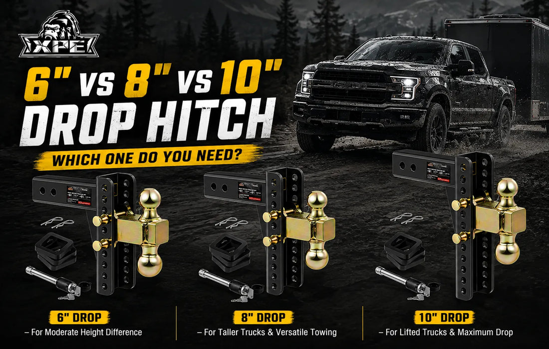 6-Inch vs 8-Inch vs 10-Inch Drop Hitch