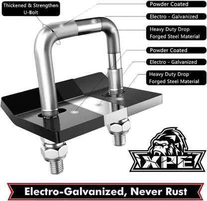 Trailer Hitch Tightener, Hitch Stabilizer Heavy Duty Anti-Rattle Clamp for 2.5" Hitches, Reduce Movement from Hitch Tray Cargo Carrier Bike Rack Trailer Ball Mount.…