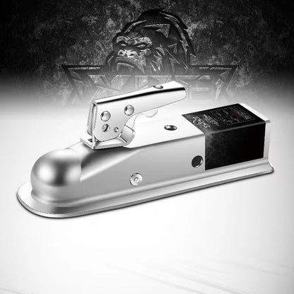 Straight Trailer Coupler for 2 Inch Ball Hitch, 2" Channel Width 3500 Lbs Trailer Tongue Coupler