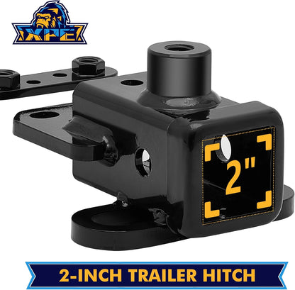 Trailer Hitch for Dodge Ram 1500(2019-2024), 2-inch Hitch Receiver with Bolts, Tow Hitch with Anti-Rust Gloss Powder Coat, Black Trailer Hitch Kit TCG-Dodge01