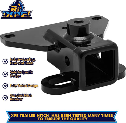 Class 3 Trailer Hitch for Jeep Gladiator JT(2020-2023),2-inch Hitch Receiver with Bolts,Tow Hitch with Anti-Rust Gloss Powder Coat, Black Trailer Hitch Kit for Pickup Truck Brand: XPE T02