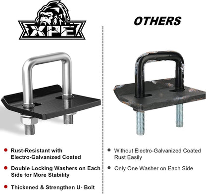 Trailer Hitch Tightener, Hitch Stabilizer Heavy Duty Anti-Rattle Clamp for 2.5" Hitches, Reduce Movement from Hitch Tray Cargo Carrier Bike Rack Trailer Ball Mount.…