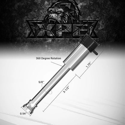 XPE Trailer Hitch Lock Extra Long 3-1/2" Span Fits for Class III IV V Hitches with 2" and 2.5" Receivers