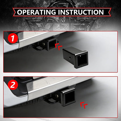 XPE Trailer Hitch Receiver Tube 2'' x 6'' Length Weld on Raw Steel Combo Bar